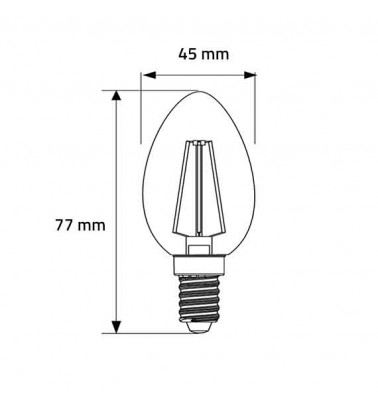 copy of Żarówka LED filament 4W BC